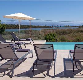 3 bedroom villa with pool & sea view, near Acharavi, sleeps 6